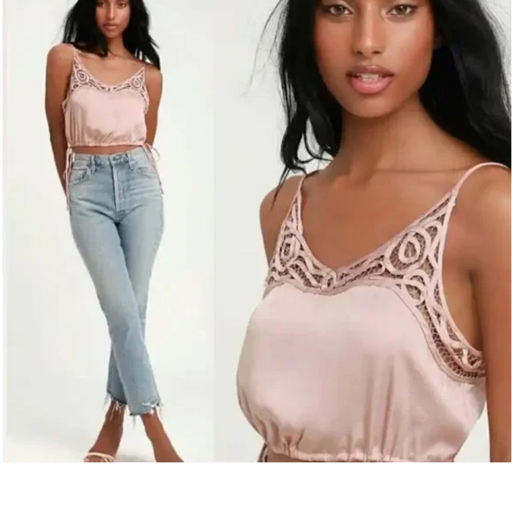 Free People Blush Satin Cami